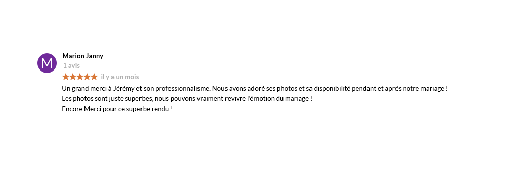 marion me donne son avis sur ma prestation