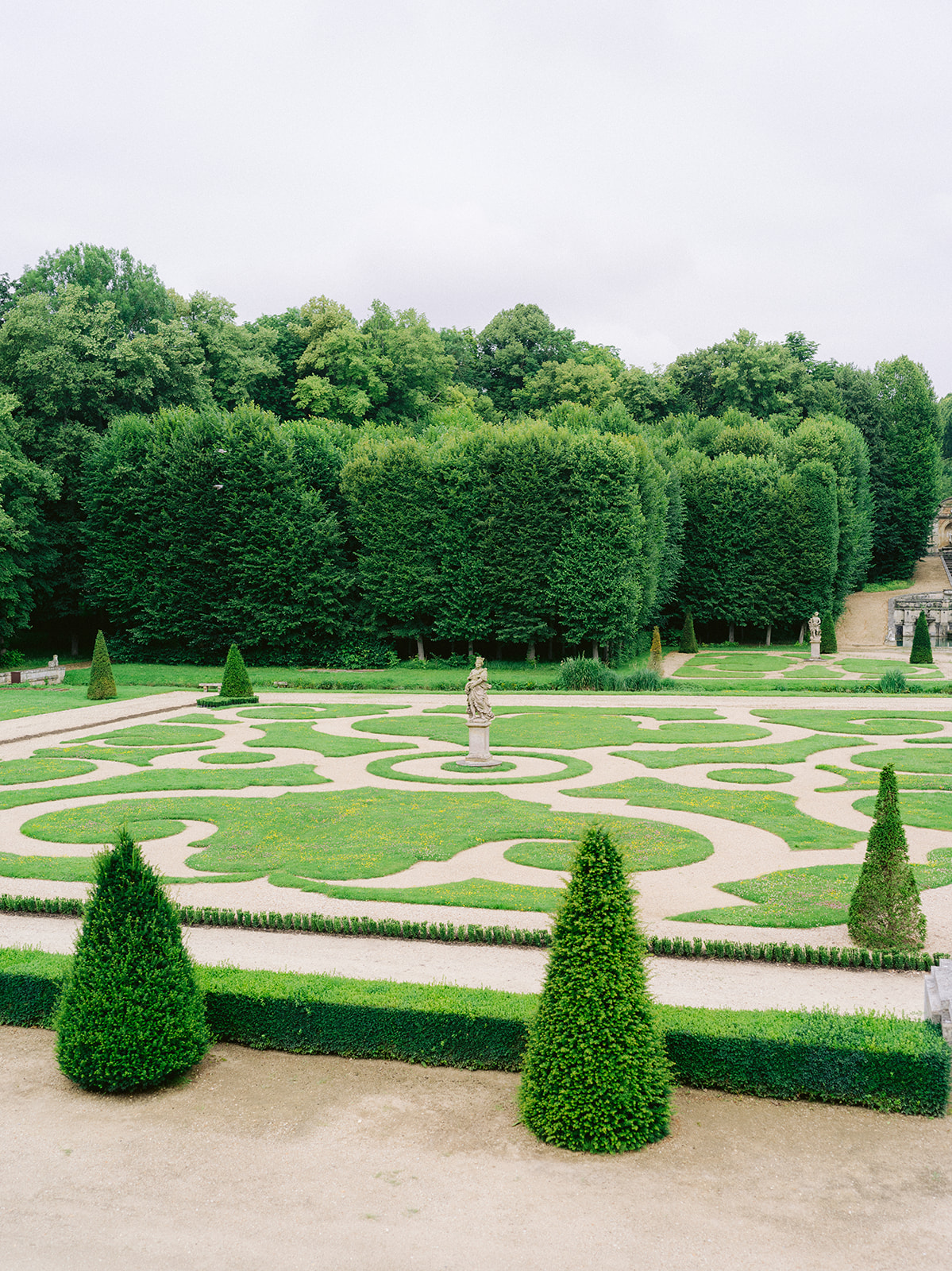 Formal gardens at Château de Villette near Paris