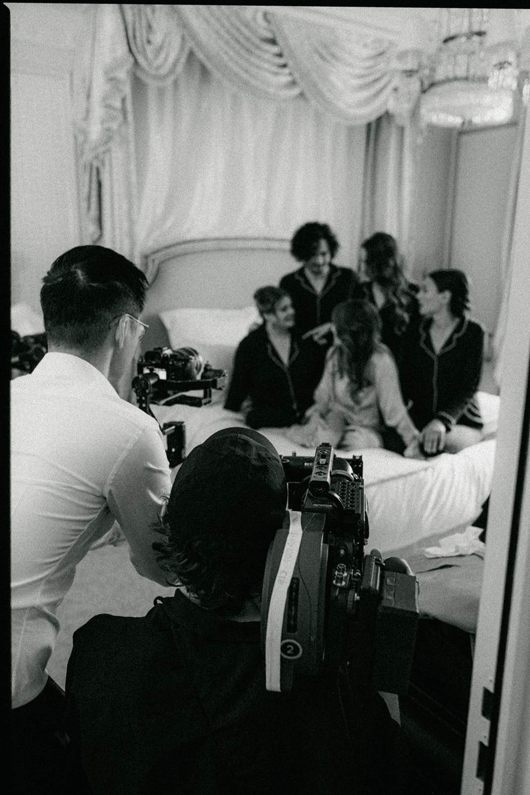 Documentary scene of the bridal preparations inside the Ritz Paris