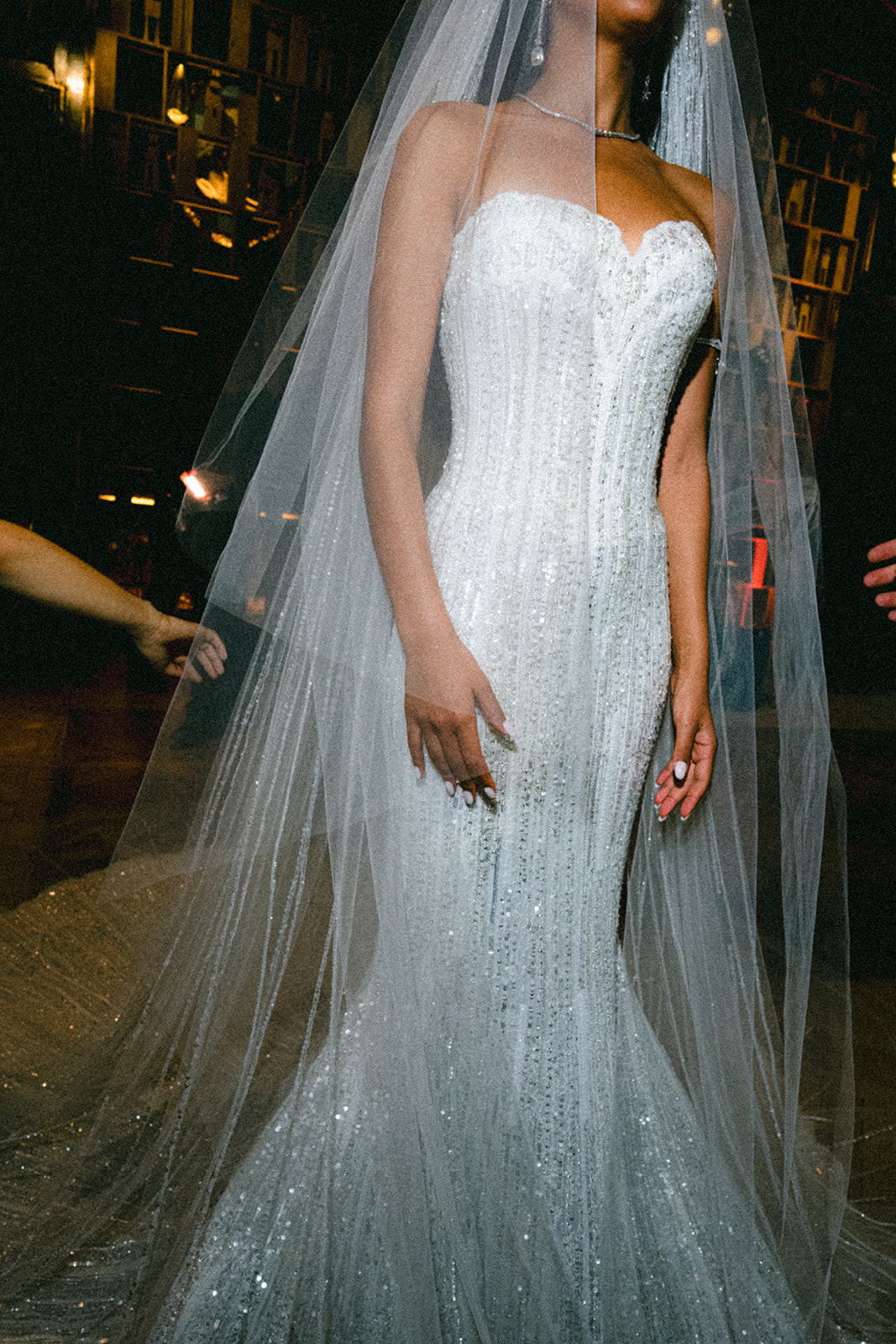 Editorial bridal portrait during a destination wedding in Paris