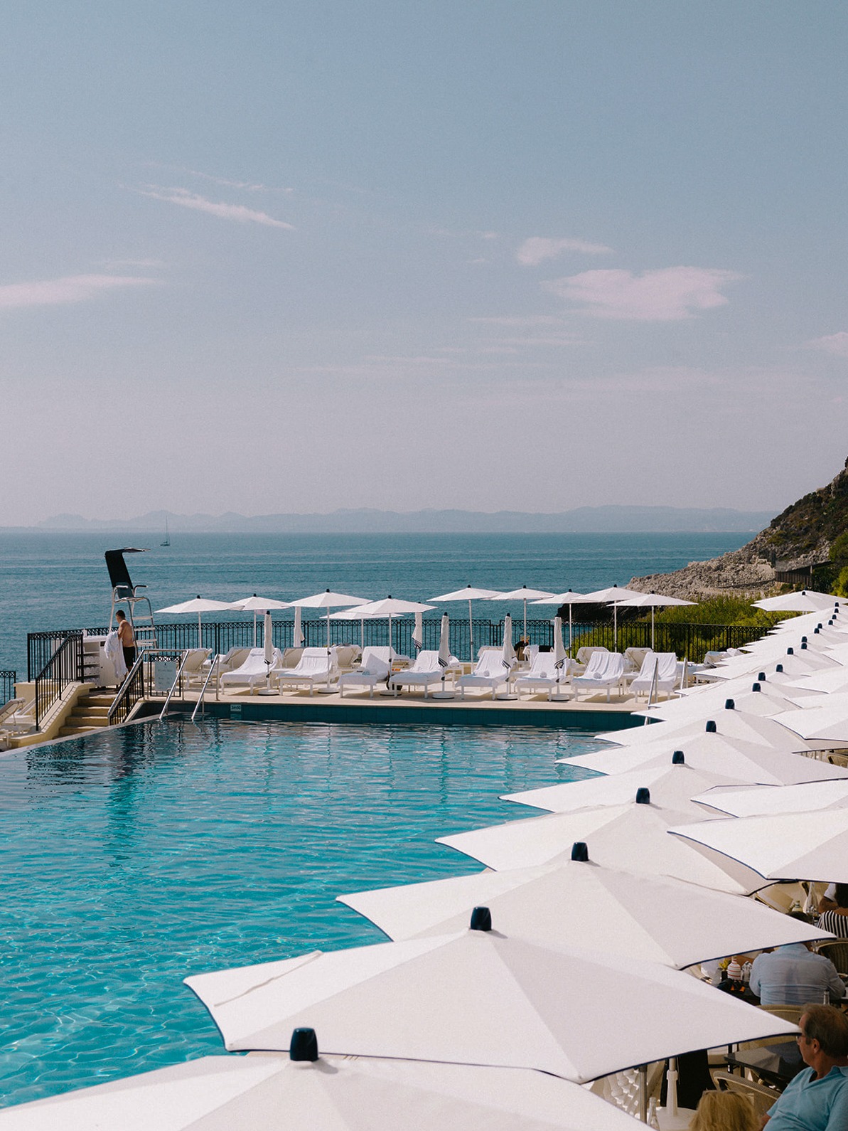 Club Dauphin swimming pool and Mediterranean view during a Grand-Hôtel du Cap-Ferrat farewell brunch