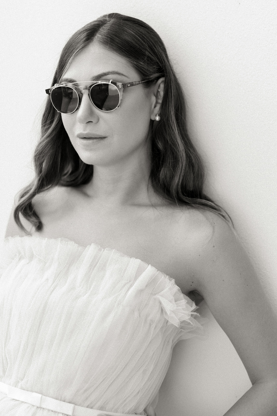 Fashion-led portrait in a pink gown near Grand-Hôtel du Cap-Ferrat