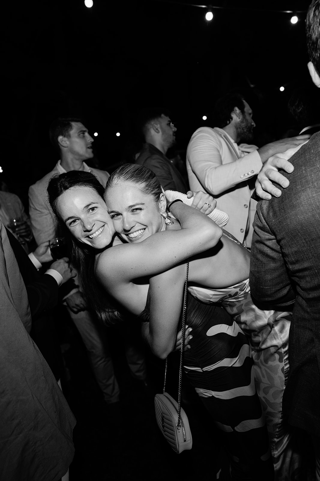 Guests celebrating during a Villa Baulieu wedding weekend