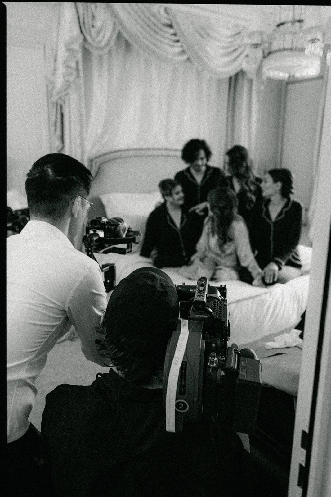 Documentary scene of the bridal preparations inside the Ritz Paris