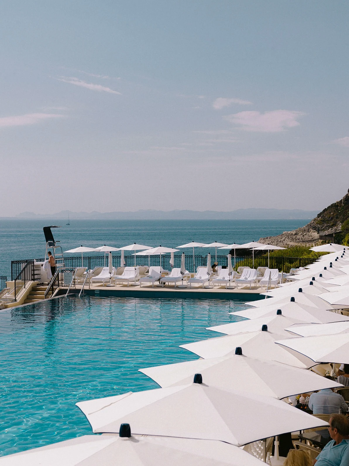 Club Dauphin swimming pool and Mediterranean view during a Grand-Hôtel du Cap-Ferrat farewell brunch