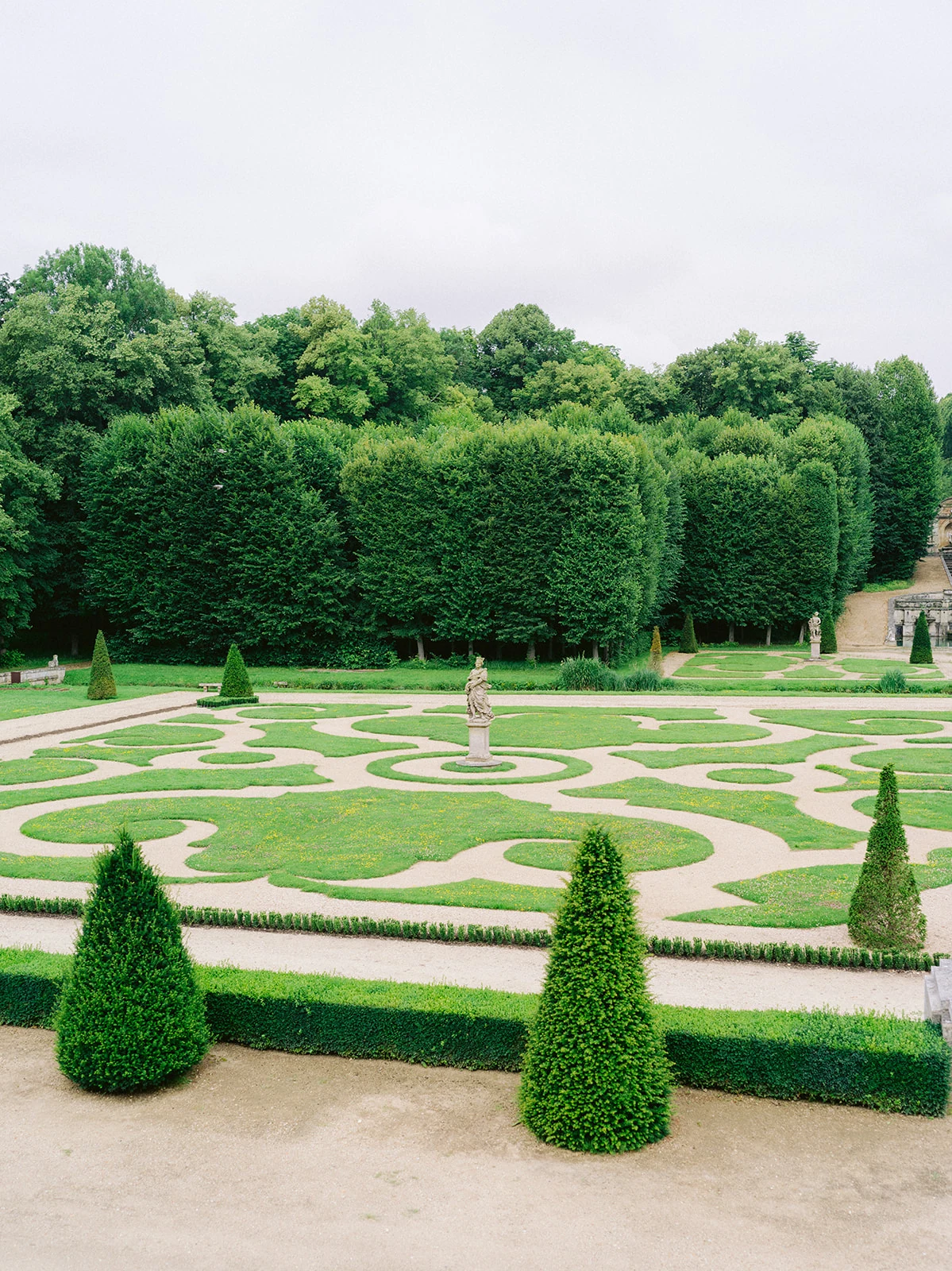 Formal gardens at Château de Villette near Paris