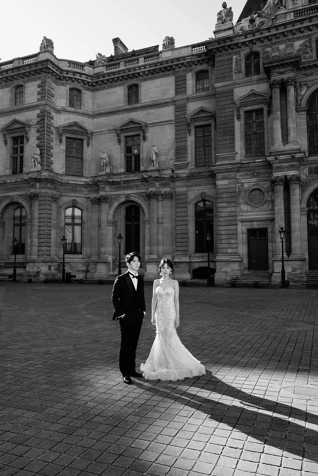 Destination couple photography in Paris for an international wedding