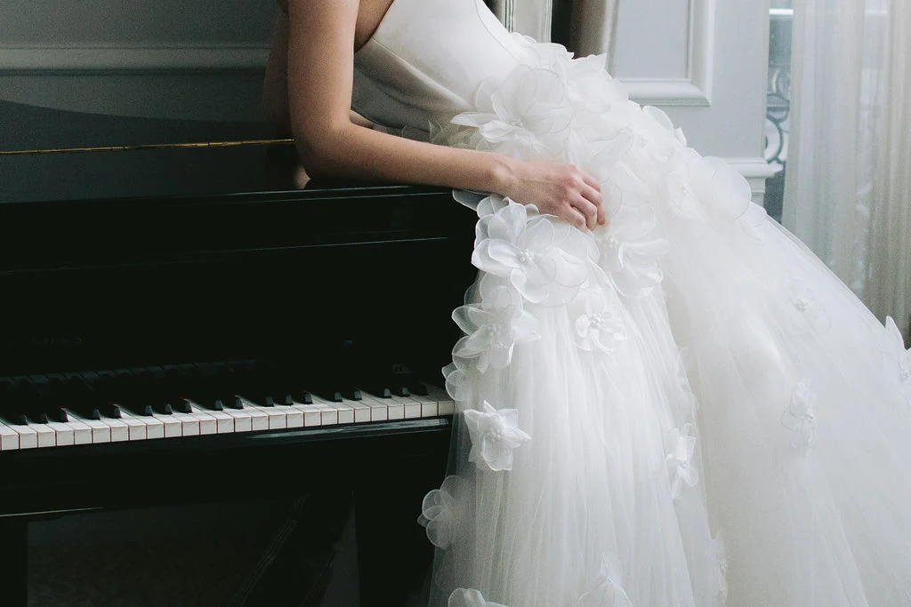 Editorial wedding portrait at Plaza Athénée in Paris