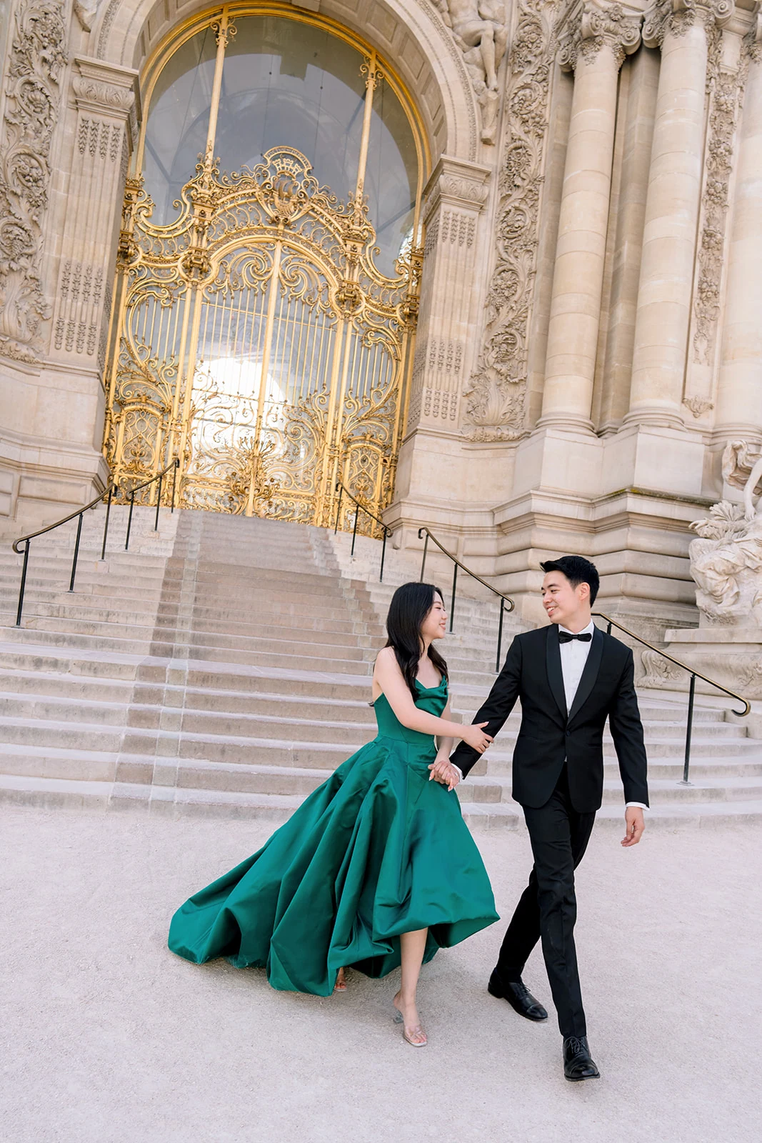Extended editorial couple photoshoot across Paris